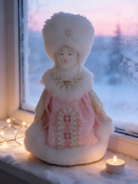 Кукла «Снегурочка», розовая