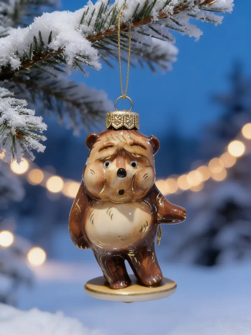 Ёлочная игрушка «Медвежонок»