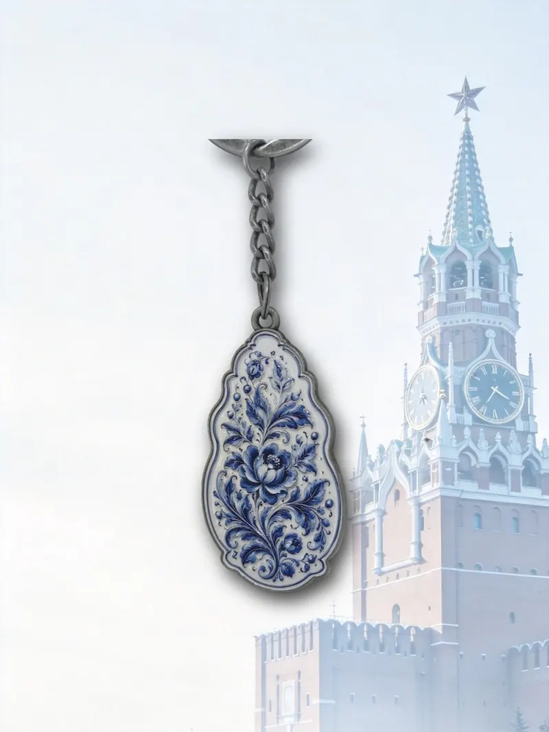 Брелок «Гжель», капля