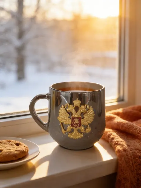 Кружка графитовая с гербом