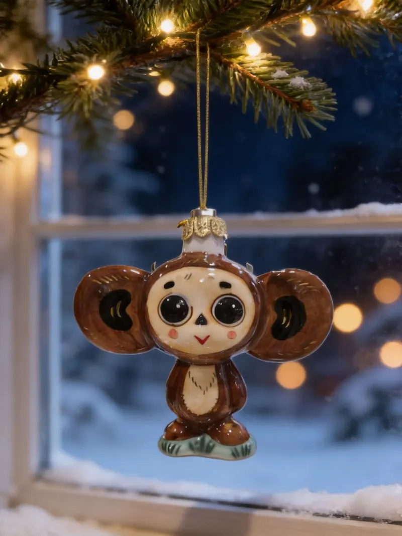 Ёлочная игрушка «Чебурашка»
