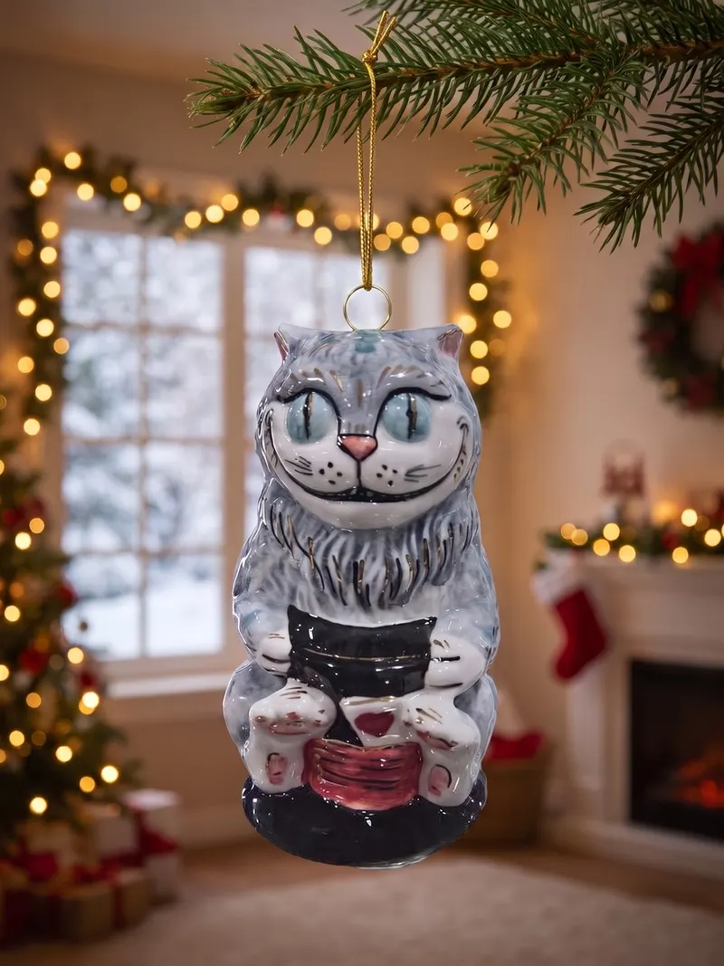 Ёлочная игрушка «Чеширский кот»